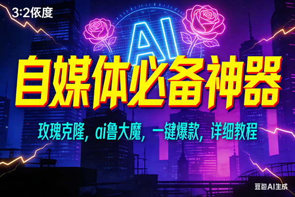 （17136期）玫瑰克隆神器，ai鲁大魔，自媒体必备工具，一键爆款神器，详细教程-副业资源网