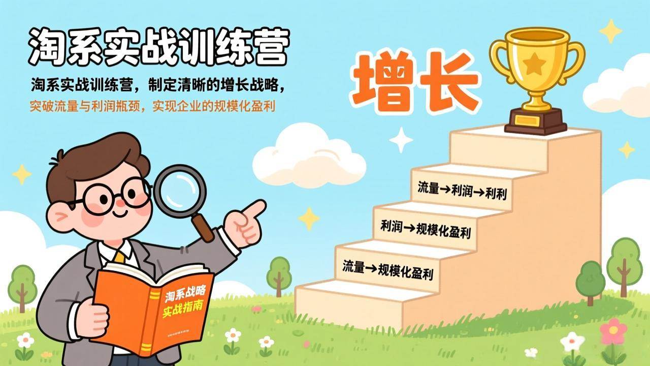 （17278期）淘系实战训练营，制定清晰的增长战略，突破流量与利润瓶颈，实现企业的规模化盈利-副业资源网