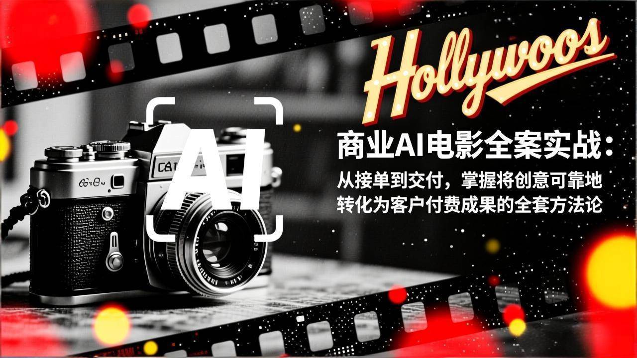 （17092期）商业AI电影全案实战：从接单到交付，掌握将创意可靠地转化为客户付费成果的全套方法论-副业资源网