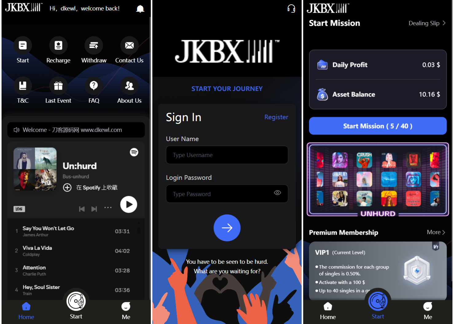 JKBX海外音乐抢单系统源码 Thinkphp框架 附教程-副业资源网