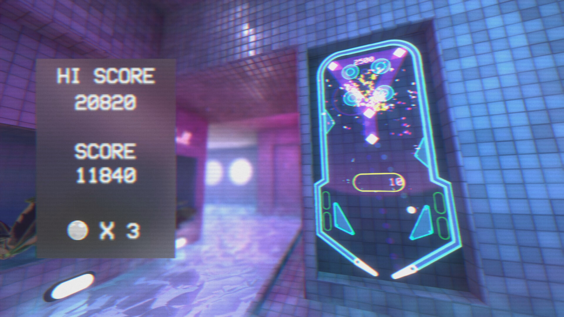 蒸汽波弹子球/Vaporwave Pinball-副业资源网