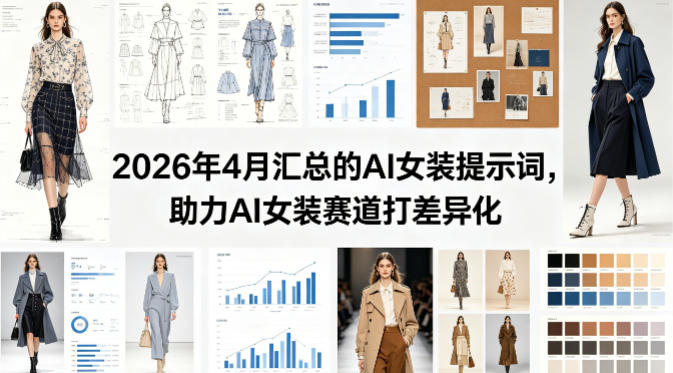 2026年4月汇总的AI女装提示词，助力AI女装赛道打差异化-副业资源网
