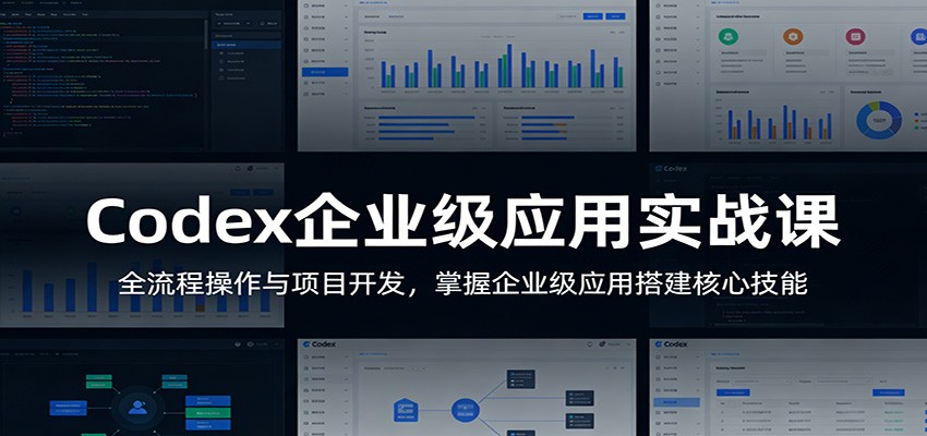 Codex企业级应用实战课：全流程操作与项目开发，掌握企业级应用搭建核心技能-副业资源网