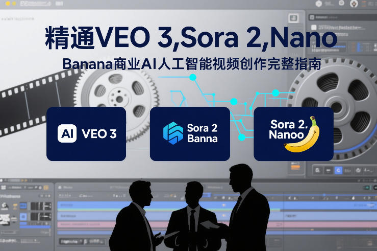 精通VEO 3，Sora 2，Nano Banana商业AI人工智能视频创作完整指南-副业资源网