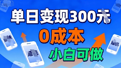 适合新手起步，零成本就能做，当天操作当天见收益，还能无限复制放大的项目-副业资源网