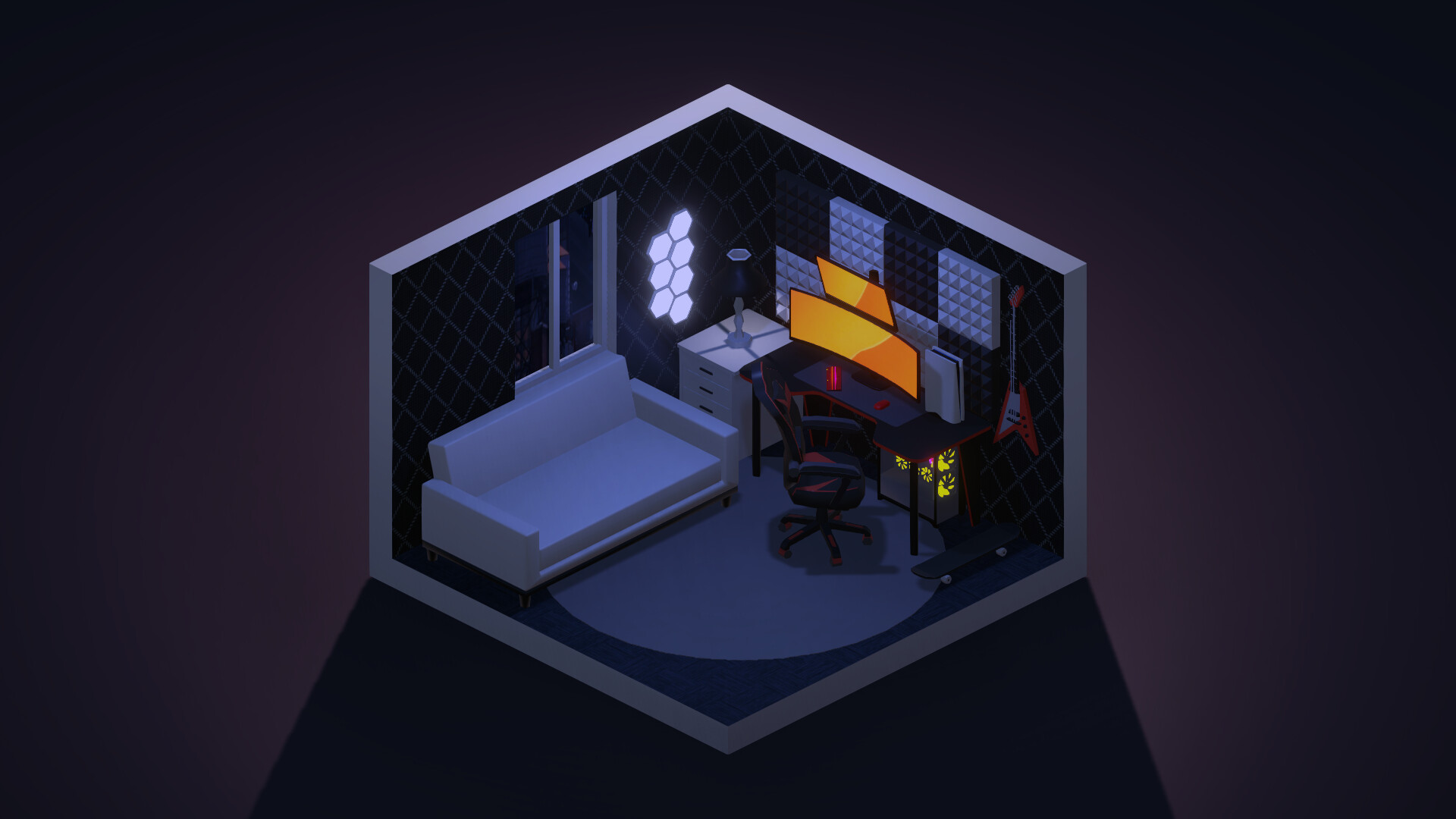 我的梦想卧室/My Dream Setup-副业资源网