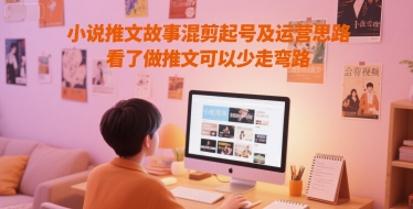小说推文故事混剪起号及运营思路，看了做推文可以少走弯路-副业资源网
