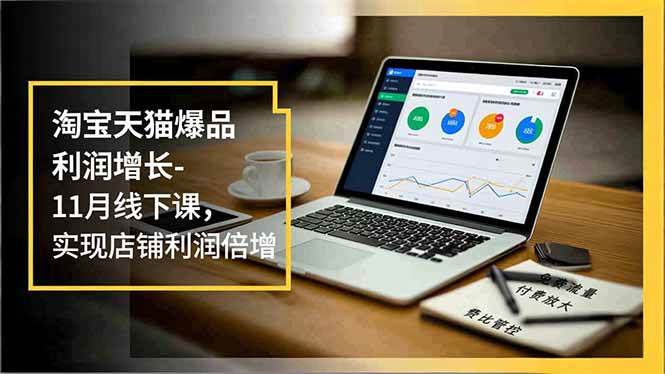 (16824期)淘宝天猫爆品利润增长-11月线下课,免费流量、付费放大、费比管控,实现店铺利润倍增-副业资源网
