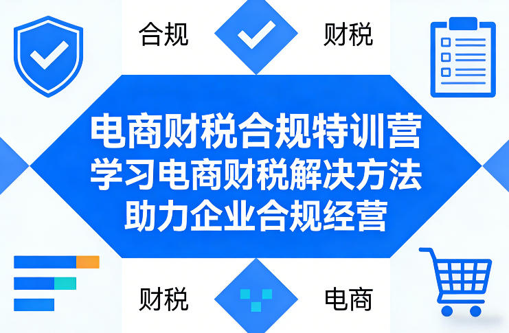 电商财税合规特训营，学习电商财税解决方法，助力企业合规经营-副业资源网