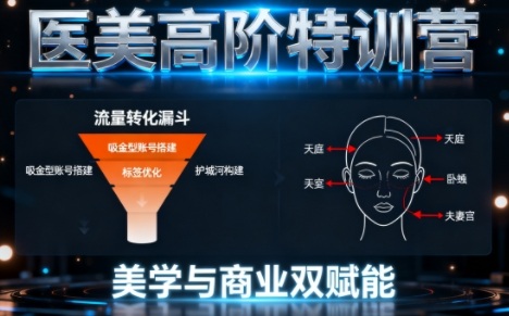 0-1000W医美高阶特训营课程,美学与商业双赋能-副业资源网