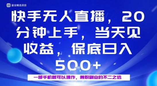 20分钟能上手，当天就能出收益，不賺钱我赔你，兼职副业的不二之选【揭秘】-副业资源网