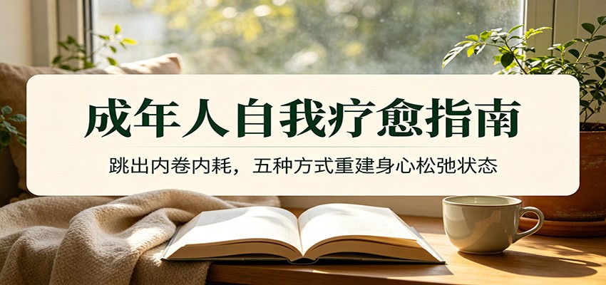 成年人自我疗愈指南：跳出内卷内耗，五种方式重建身心松弛状态-副业资源网