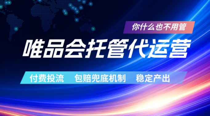 唯品会托管代运营,付费投流玩法,包赔兜底机制,稳定产出【揭秘】-副业资源网