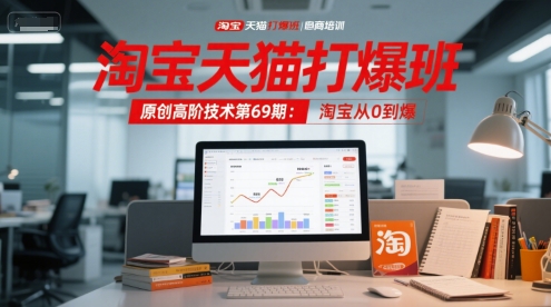 淘宝天猫打爆班原创高阶技术第69期：淘宝从0到爆-副业资源网