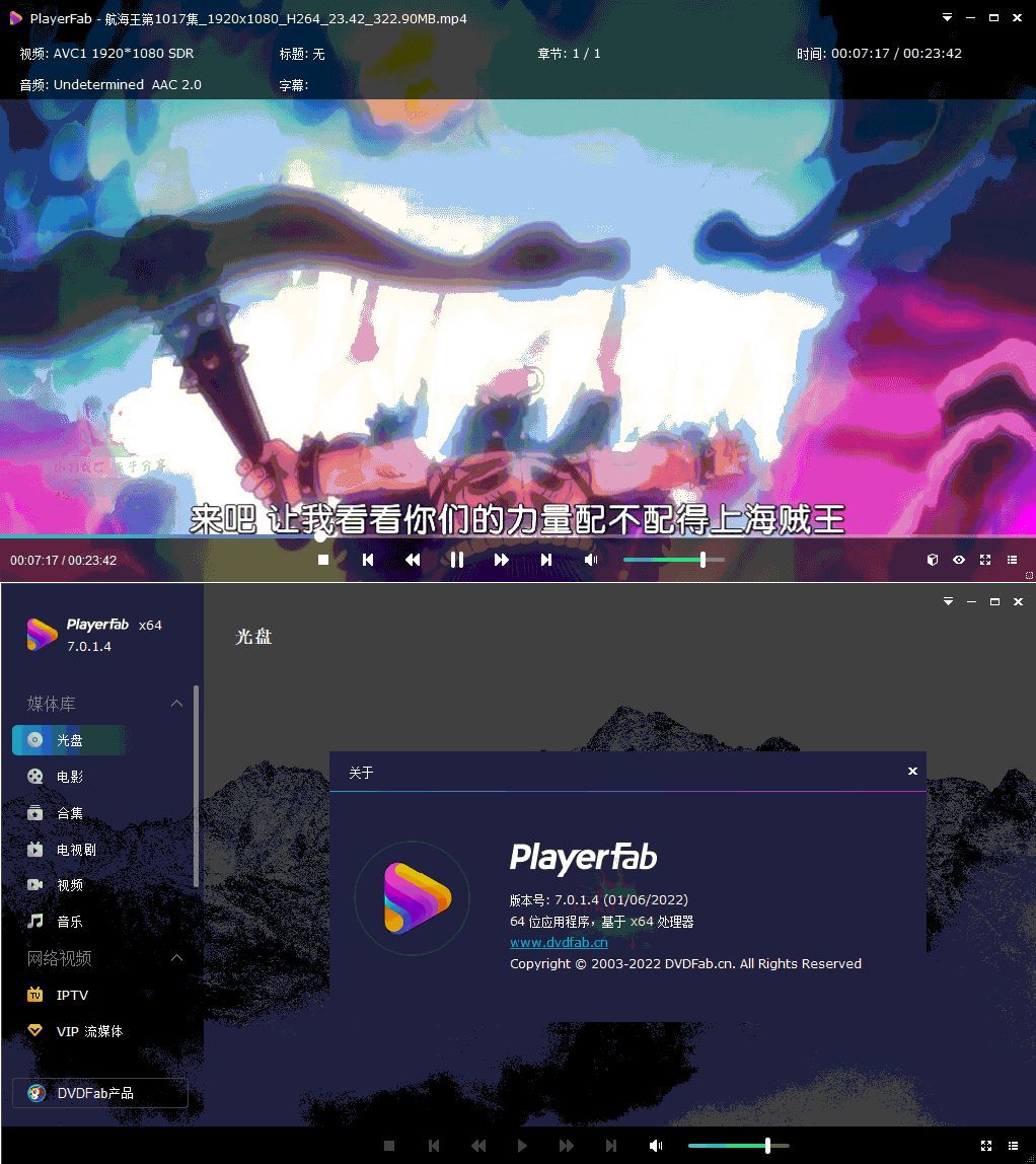 DVDFab Player 7.0.5.4中文版-副业资源网