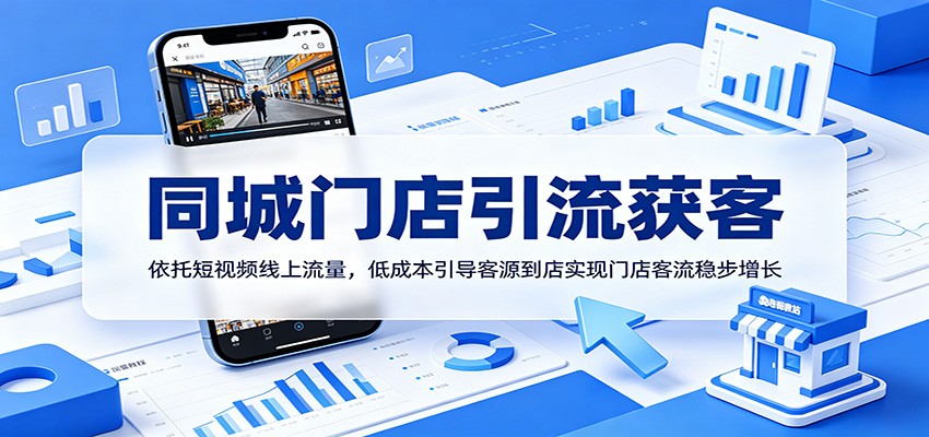 同城门店引流获客：依托短视频线上流量，低成本引导客源到店实现门店客流稳步增长-副业资源网