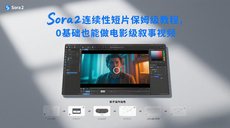 Sora2连续性短片保姆级教程，0基础也能做电影级叙事视频-副业资源网