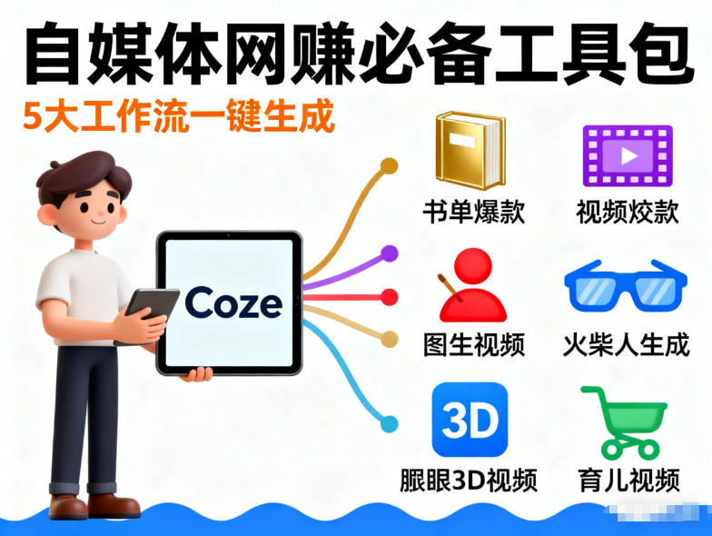 Coze工作流合集,内容一共100份左右,内容丰富,可以提供工作效率-副业资源网
