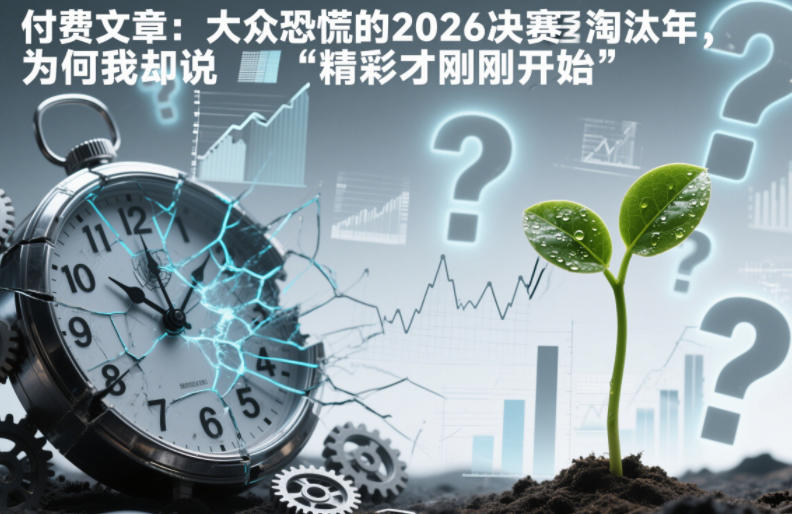 付费文章：大众恐慌的2026决赛淘汰年，为何我却说“精彩才刚刚开始”？-副业资源网