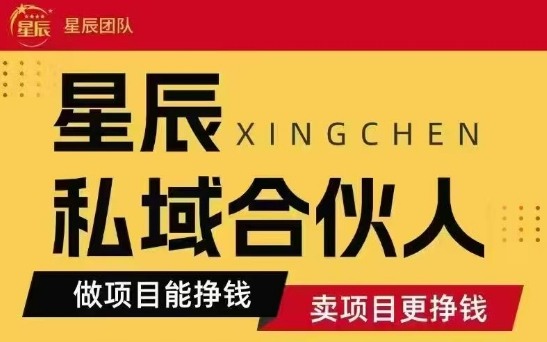 全网首发星辰私域项目合集，最新实操玩法，短期快速实现变现-副业资源网