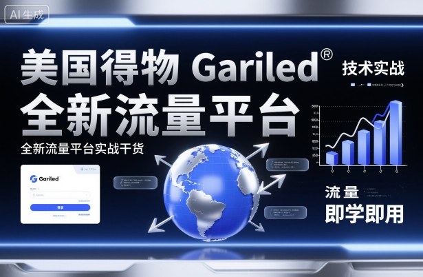 美国得物Gariled技术实战,全新流量平台实战干货,即学即用-副业资源网