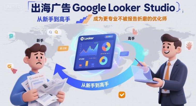 出海广告Google Looker Studio从新手到高手，成为更专业不被报告折磨的优化师-副业资源网