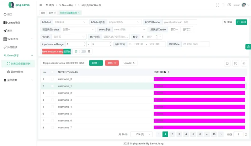 qing-admin(基于Vue3构建的企业级后台管理框架)-副业资源网