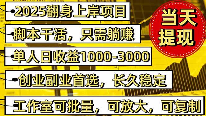 （16225期）稳定八年美金掘金2.0脚本干活，只需躺赚。单人日收益1000-3000可批量、…-副业资源网