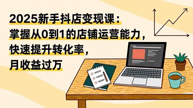 (16606期)2025新手抖店变现课:掌握从0到1的店铺运营能力,快速提升转化率,月收过万 (16606期)2025新手抖店变现课:掌握从0到1的店铺运营能力,快速提升转化率,月收过万