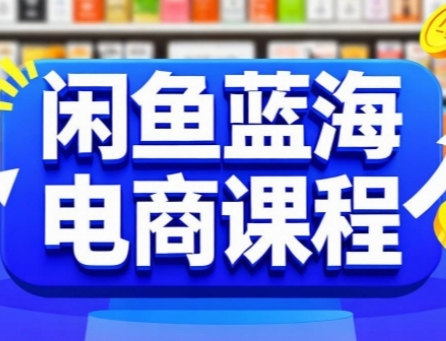 闲鱼蓝海电商课程，手把手助你快速上手，轻松实现闲鱼稳定盈利-副业资源网