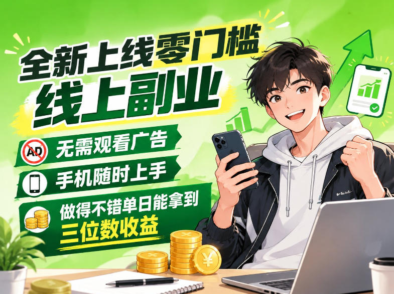 新发0撸賺米项目,不用看广告,手机可做,单日收益三位数