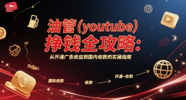 油管(youtube)挣钱全攻略：从开通广告收益到国内收款的实操指南-副业资源网