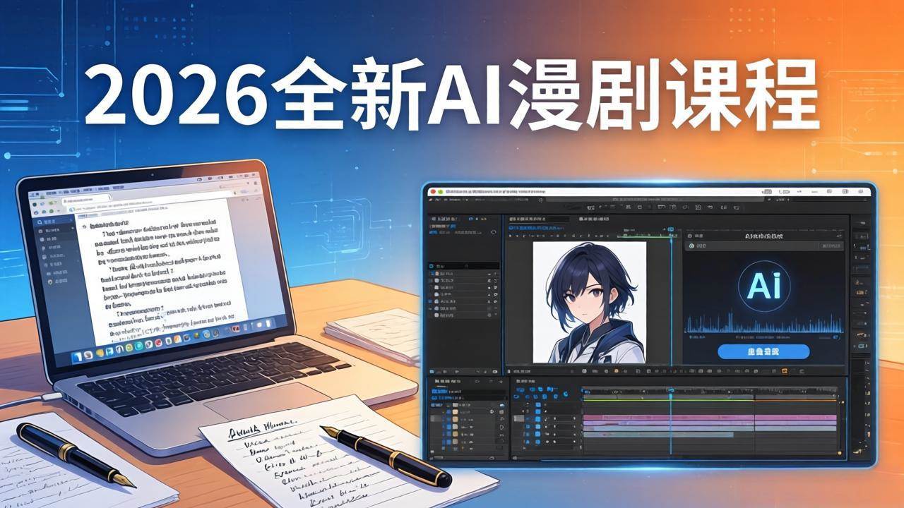 (17893期)2026全新AI漫剧课程:覆盖创作全链路,教你写作分镜剪辑配音一站式打造漫剧作品-副业资源网
