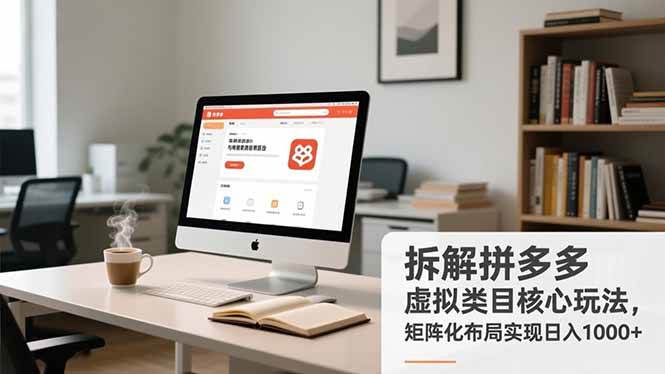 （16906期）拆解拼多多虚拟类目核心玩法，矩阵化布局实现日入1000+-副业资源网