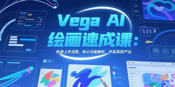 （15470期）Vega AI绘画速成课：快速上手流程，核心功能解析，作品高效产出-副业资源网