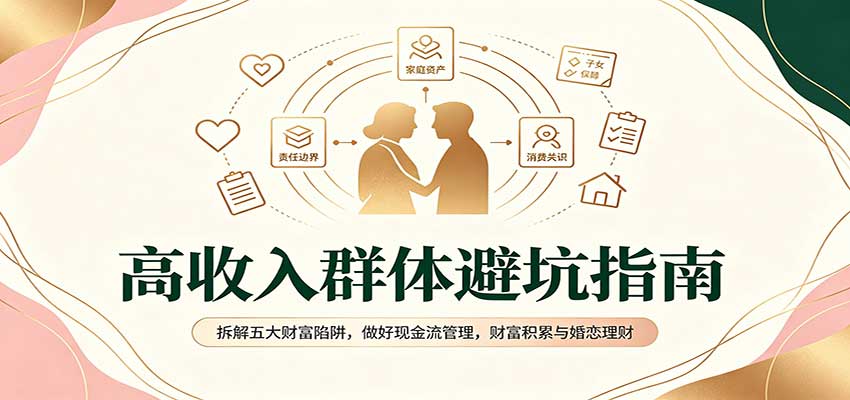 高收入群体避坑指南：拆解五大财富陷阱，做好现金流管理，财富积累与婚恋理财-副业资源网