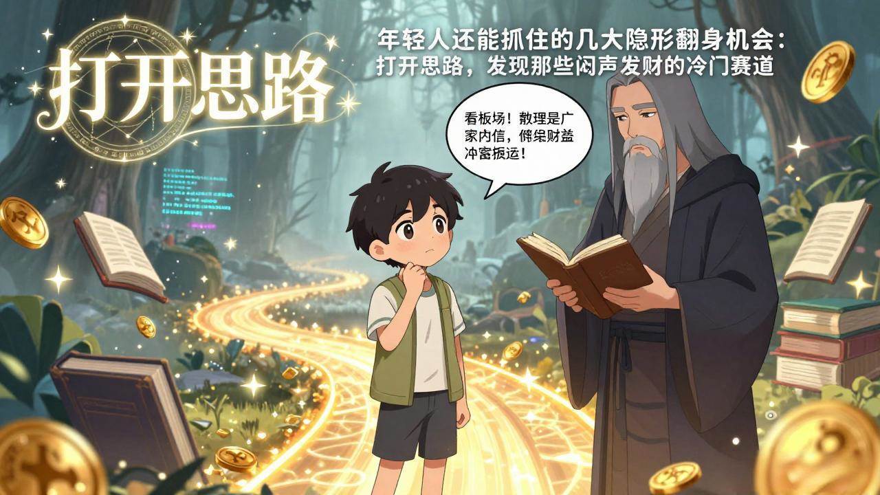 （17471期）付费文1+2：年轻人还能抓住的几大隐形翻身机会：打开思路，发现那些闷声发财的冷门赛道-副业资源网