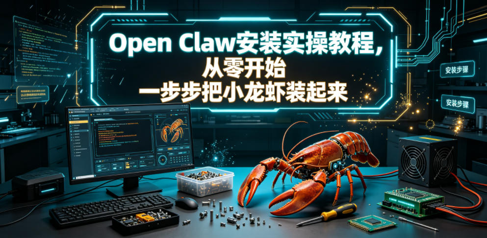 Open Claw安装实操教程,从零开始一步步一步步把小龙虾装起来-副业资源网