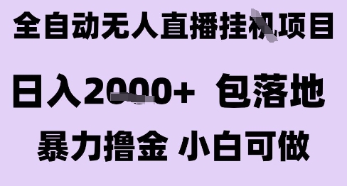 最新全自动抖音无人直播挂G项目，日入2k+ 包落地暴力撸金，小白可做【揭秘】-副业资源网