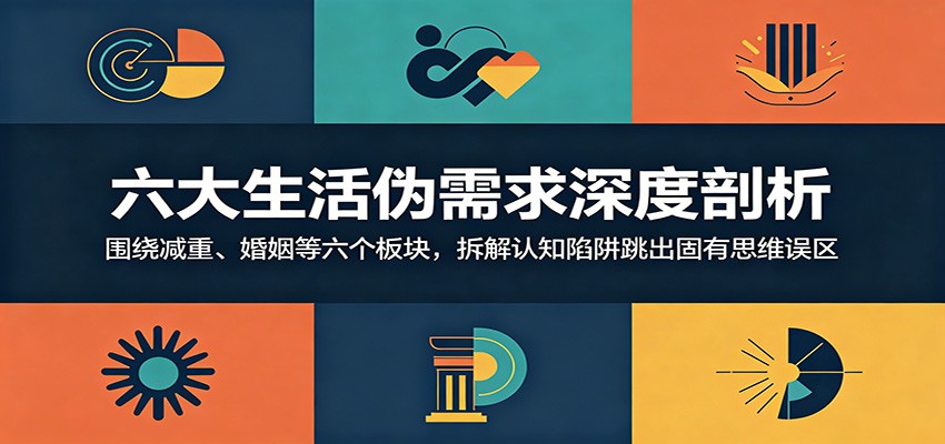 六大生活伪需求深度剖析：围绕减重、婚姻等六个板块，拆解认知陷阱跳出固有思维误区-副业资源网