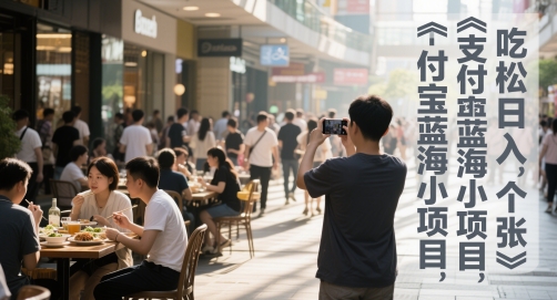 支付宝蓝海小项目，吃饭逛街拍个照，轻松日入1张-副业资源网