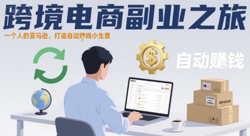 跨境电商副业之旅，一个人的亚马逊，打造自动賺钱小生意-副业资源网