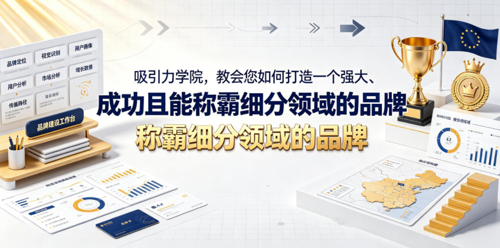 吸引力学院,教会您如何打造一个强大、成功且能称霸细分领域的品牌!【原创双语字幕】-副业资源网