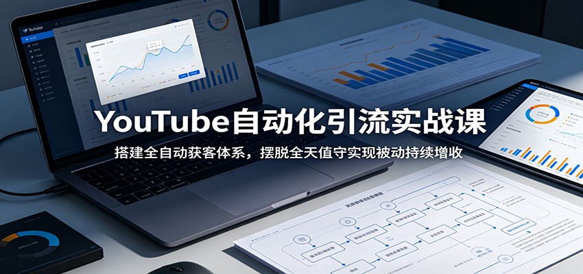 YouTube自动化引流实战课：搭建全自动获客体系，摆脱全天值守实现被动持续增收-副业资源网