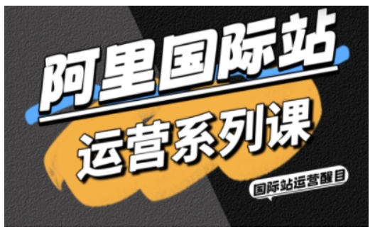 阿里国际站运营系列课,涵盖精准引流、直通车与全站推实战SOP,搭配AI效率工具包与高阶增长玩法-副业资源网