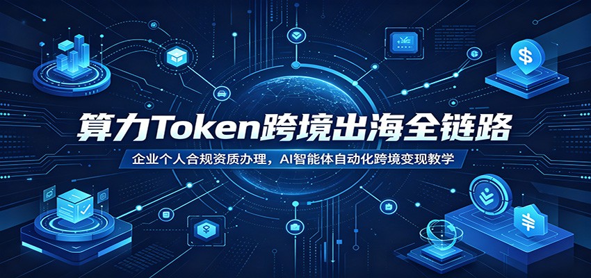算力Token跨境出海全链路：企业个人合规资质办理，AI智能体自动化跨境变现教学-副业资源网