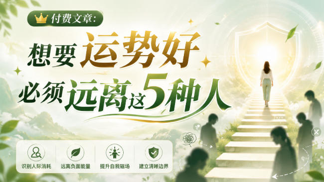 付费文章:想要运势好,必须远离这5种人-副业资源网