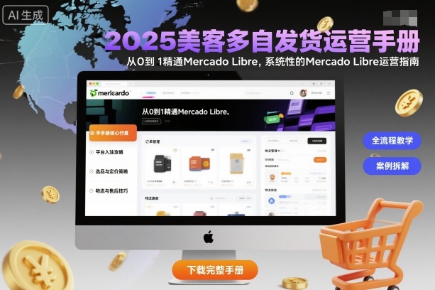 2025美客多自发货运营手册：从0到1精通Mercado Libre，系统性的Mercado Libre运营指南-副业资源网