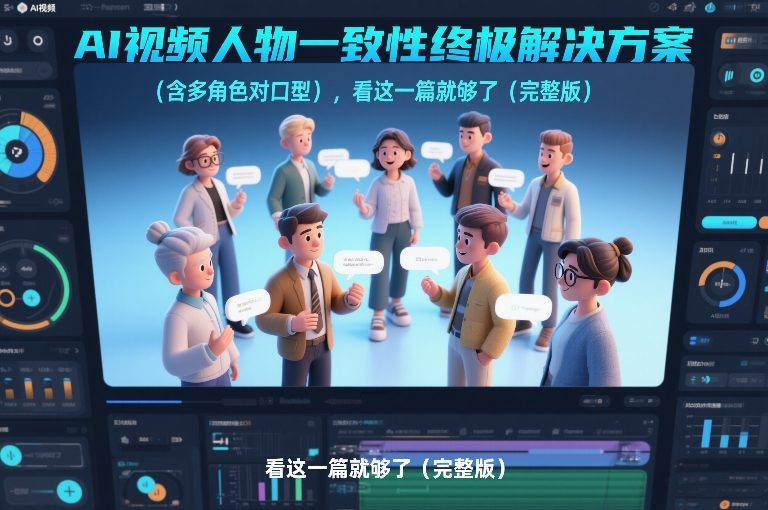 AI视频人物一致性终极解决方案（含多角色对口型），看这一篇就够了（完整版）-副业资源网