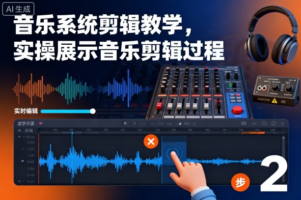 音乐系统剪辑教学,实操展示音乐剪辑过程-副业资源网